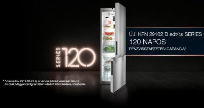 120 napos pénzvisszafizetési garancia a Series 120 modellekre